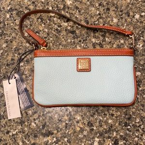 Dooney & Bourke large light blue wristlet